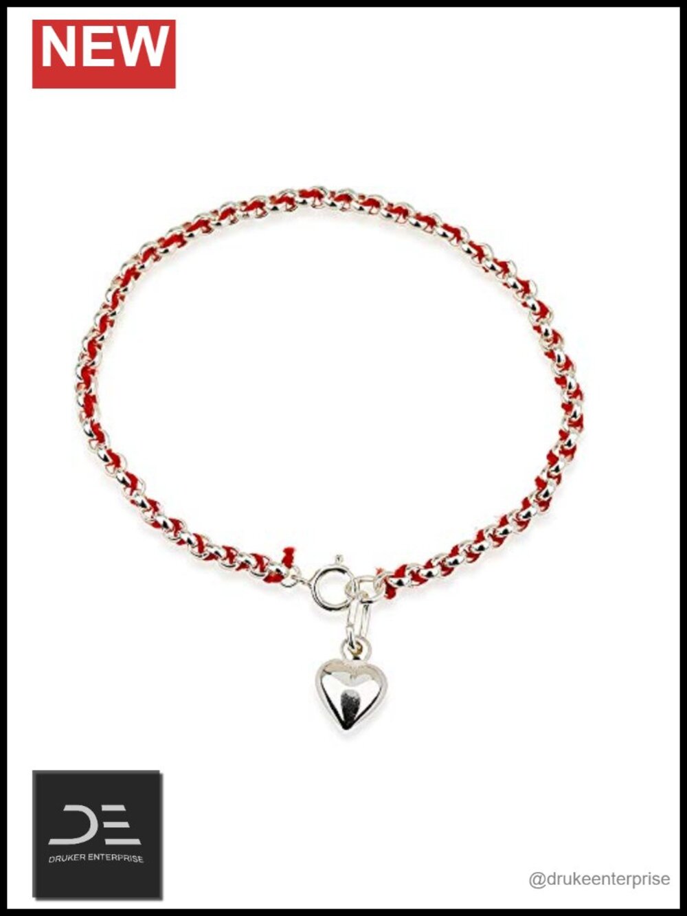 Kabbalah Red String Bracelet 925 Sterling Silver Blessing Bracelet Jewish